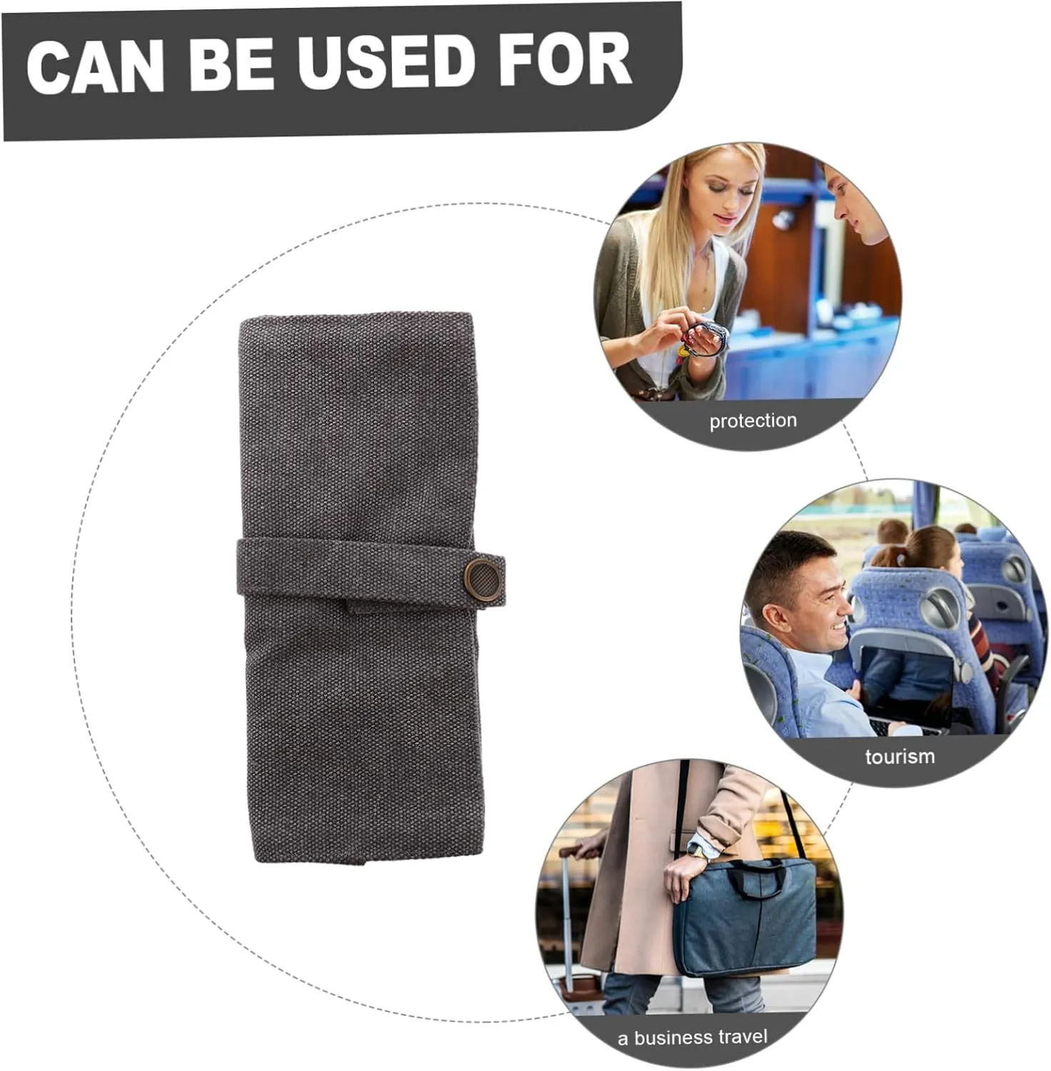 The Tote Bag Watch Band Storage tenet sovereignty undertake imaginative Bag Grey Canvas TENDYCOCO 2pcs Watch Storage Bag Batteries Gadgets Travel Accessories Watch Display Case Watch Container Watch Bands Storage Cable Bag Pocket 