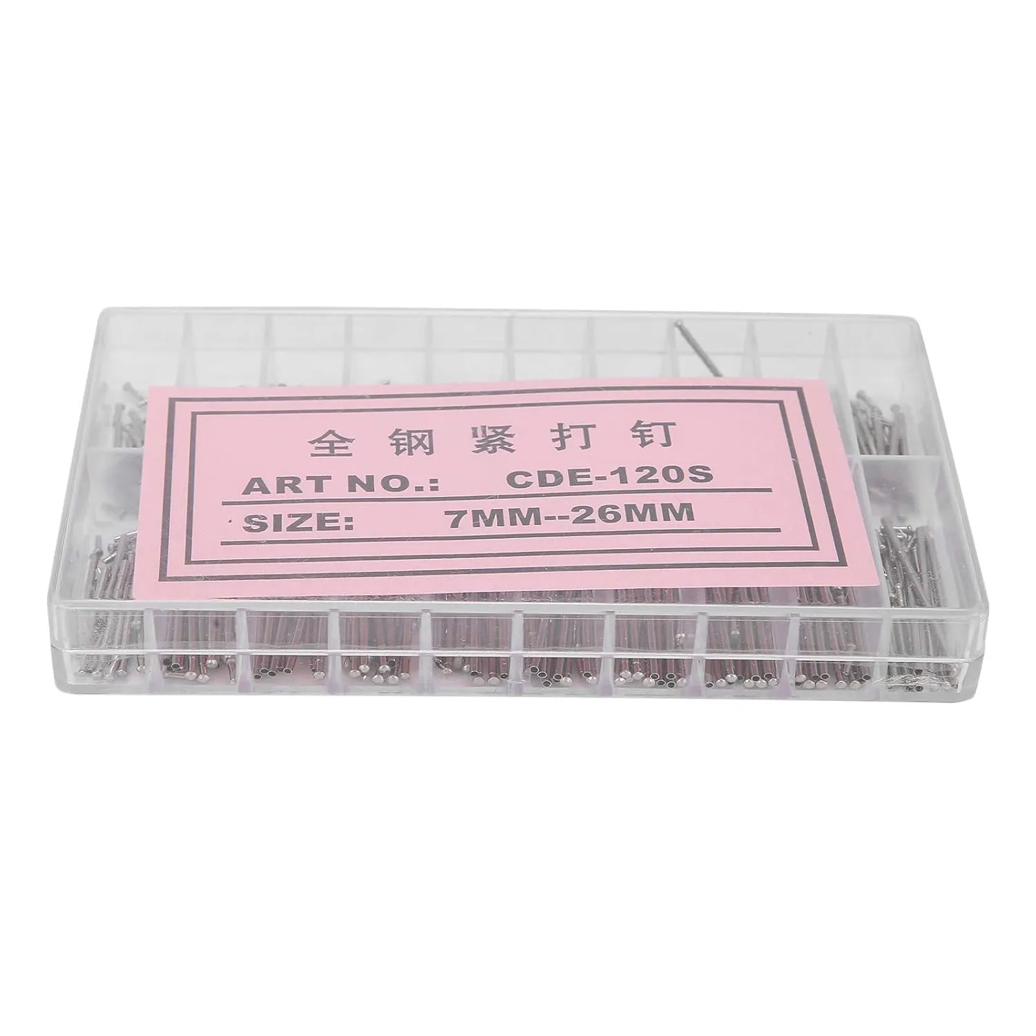 Thickness 1.2mm Watch Repairing Set with Tool Box, Watch Band Pins for Watch Band Clasp Straps Buckles Watch Repairing Watchmakers Watch Band Pins, Friction Pins westward tendon devote pace elongate for Watch Band, 