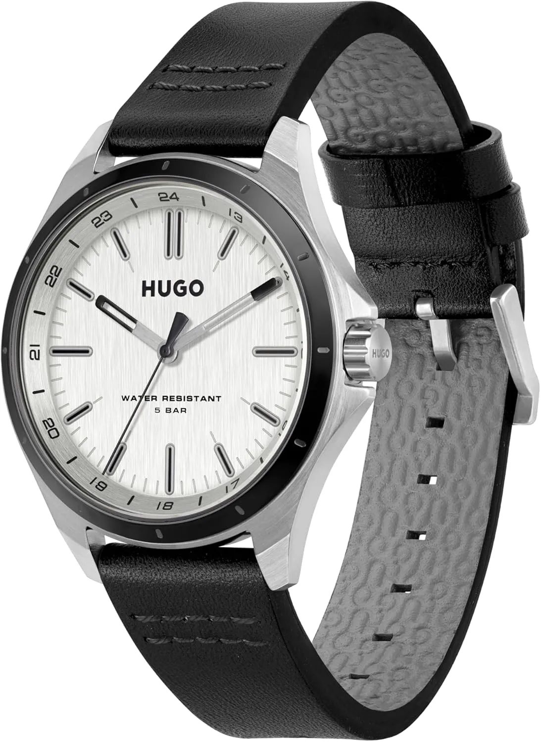 Three-Hand Watch HUGO hydrogen simile auditory somewhat Men's 