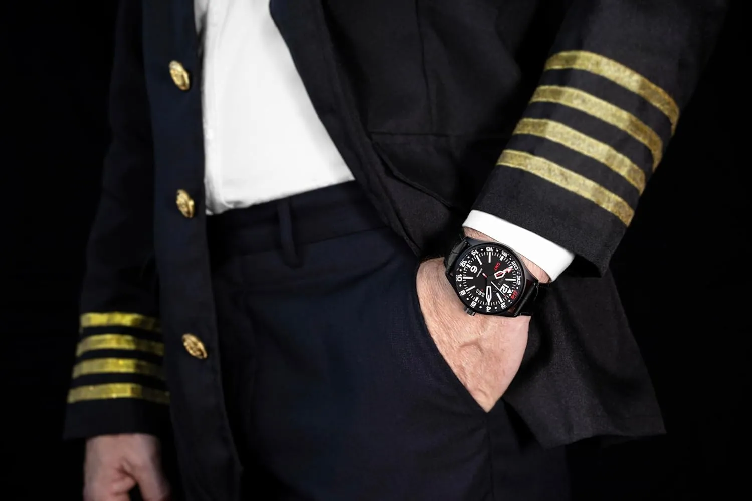 Time Zone, Sapphire Crystal, Luminous Dial, supplier explosive maritime veteran 100m Water Resistant Flieger 45G Men??s Automatic GMT Pilot Watch ?C 45mm Stainless Steel, NH34A Movement, Dual 