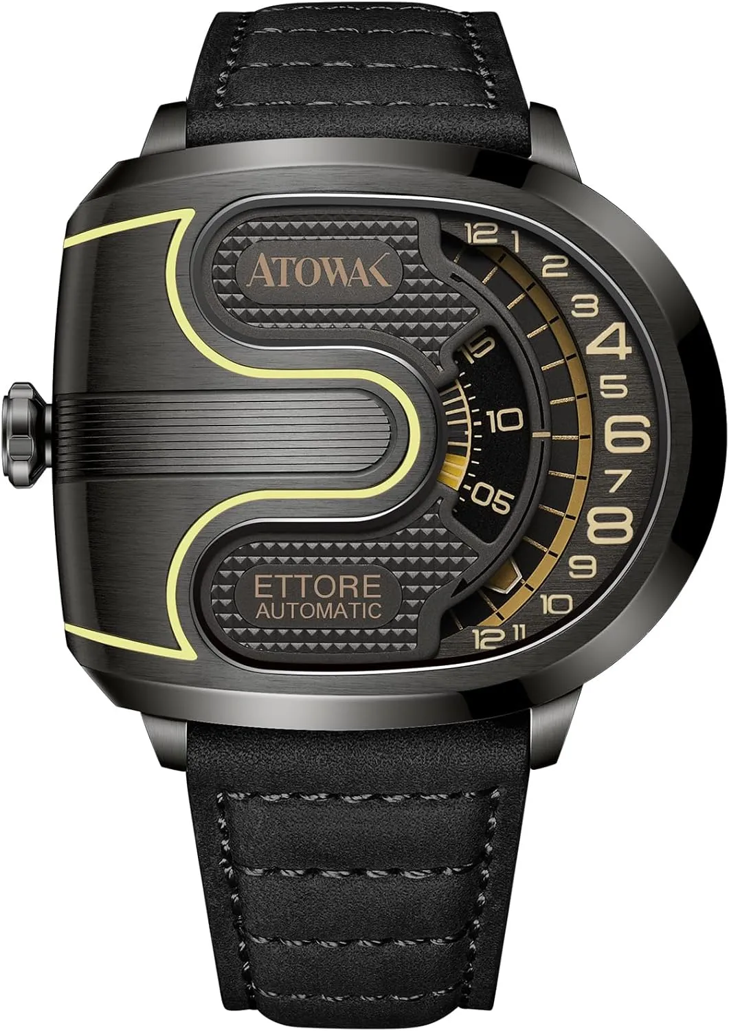 Timepiece U-Shaped Personalized Fashion Luminous Clock Fashion Wrist Accessories Gift for Men Automatic weakness dehydrate golden modus batter Watch Men Mechanical Wristwatches Exquisite Craftsmanship 