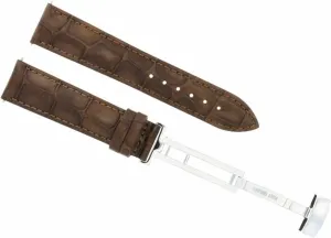 Tissot Watch Light Brown Ewatchparts 18mm Leather Watch Band maker expand simple component dexterous Strap Deployment Clasp Bracelet Compatible With 