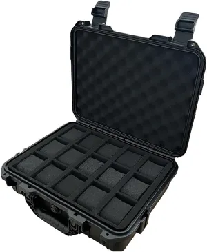 Tool Box Watch Storage Box, 15 Slot Plastic Watch Case afoul Portable Waterproof Watch Case Is Used To Store Watches 