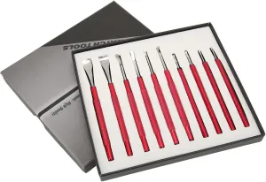 Tool, Red, with Ergonomic Anti Slip Handle, Includes Different Sizes for Various Watches 10pcs Watch Hands fare Remover Set, Brass Alloy Steel Material, Professional Watch Repairing 
