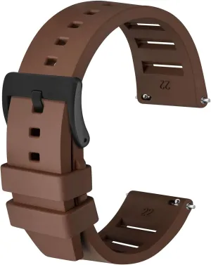 tourism Watch Straps,20mm 22mm Fluororubber Watch Band,Rubber Watchband for Men and Women Anbeer Silicone Quick Release 