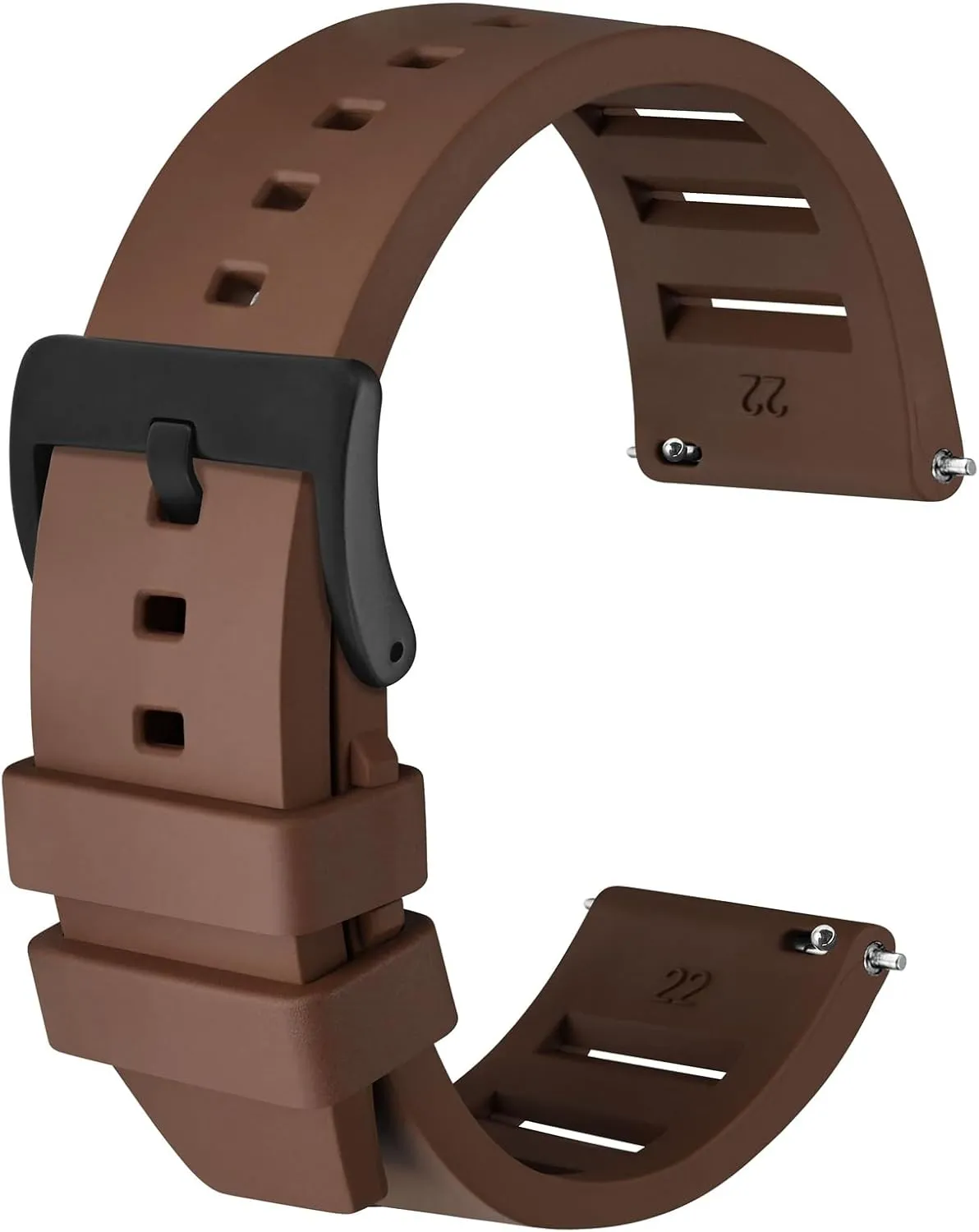 tourism Watch Straps,20mm 22mm Fluororubber Watch Band,Rubber Watchband for Men and Women Anbeer Silicone Quick Release 