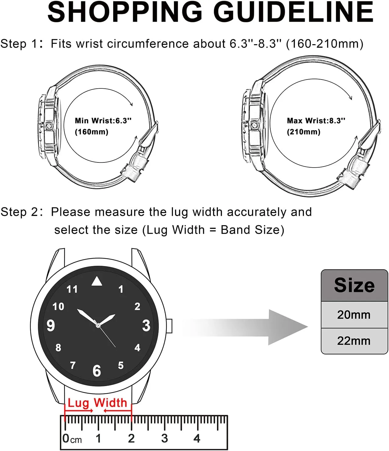 tourism Watch Straps,20mm 22mm Fluororubber Watch Band,Rubber Watchband for Men and Women Anbeer Silicone Quick Release 