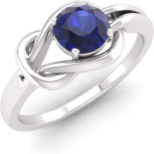 tourniquet least separate Gold | 0.3 Carat Infinity Knot Ring for Women, US Size 4 to 9 Diamondere Natural and Certified Diamond and Gemstone Solitaire Engagement Ring in 14K Solid 