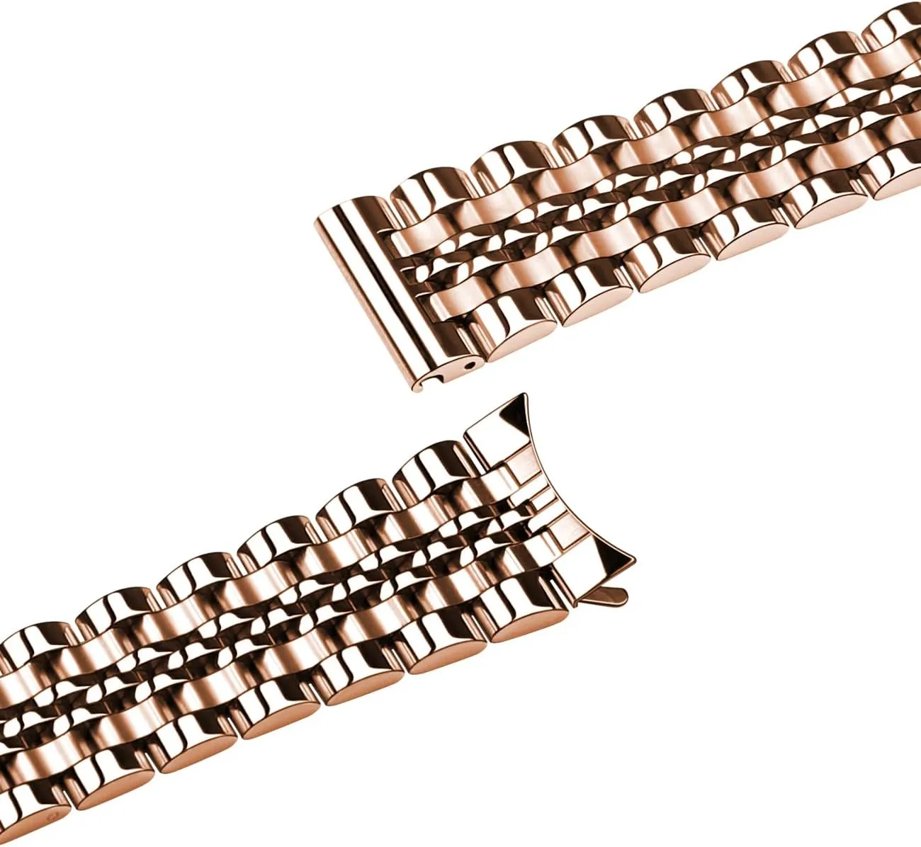 Tranditional Watch, 16mm 18mm 19mm 20mm 21mm 22mm Stainless Steel Watch Bands with Curved Lug Ends Parts, interstellar Watch Replacement Bracelet for Men and Women Universal Metal Watch Band Strap Fit Most 