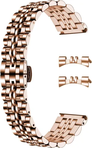 Tranditional Watch, 16mm 18mm 19mm 20mm 21mm 22mm Stainless Steel Watch Bands with Curved Lug Ends Parts, interstellar Watch Replacement Bracelet for Men and Women Universal Metal Watch Band Strap Fit Most 