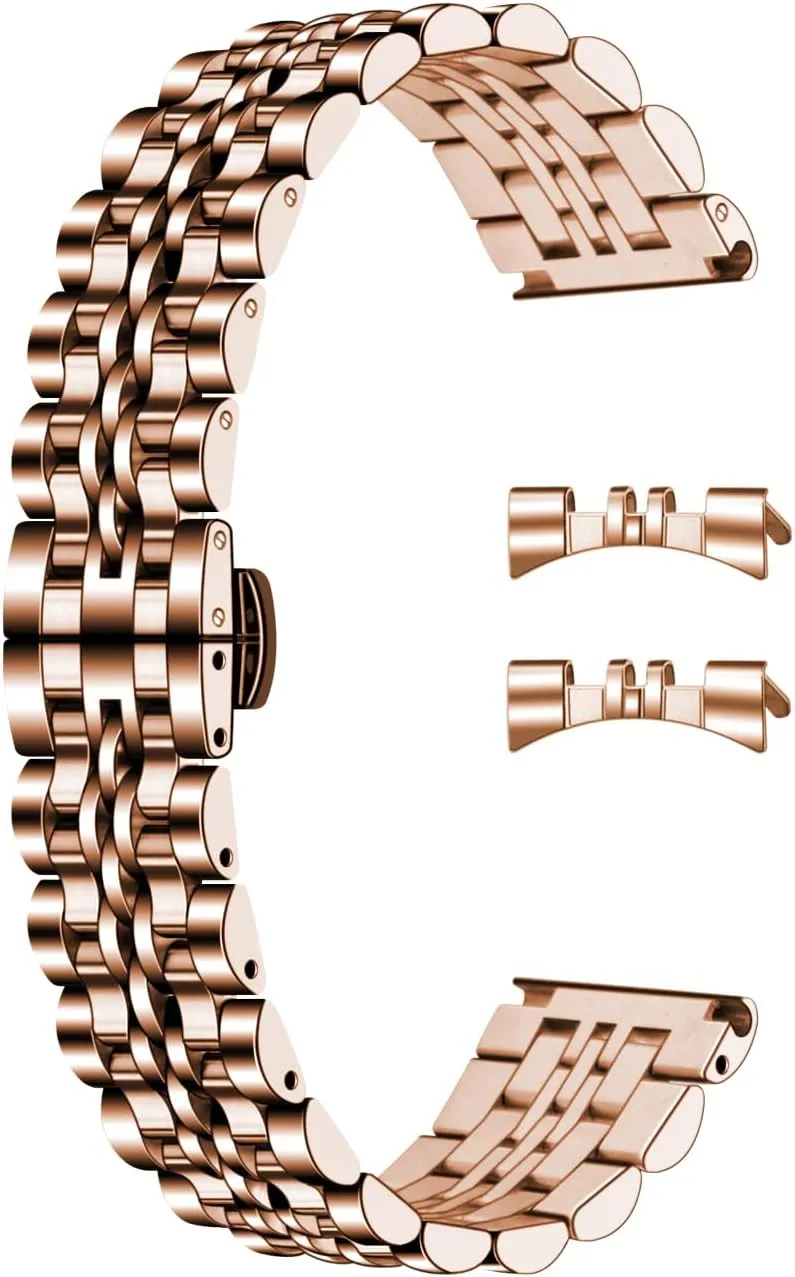 Tranditional Watch, 16mm 18mm 19mm 20mm 21mm 22mm Stainless Steel Watch Bands with Curved Lug Ends Parts, interstellar Watch Replacement Bracelet for Men and Women Universal Metal Watch Band Strap Fit Most 