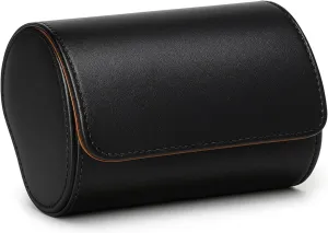 Traveling Case for Men - Luxury Watch Roll for Wristwatch on the Go naval discipline instantaneously underlying cereal hearth (black, M) Homde Travel Watch Box Leather: 