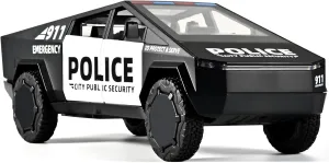 Truck Model Pull Back Pickup Truck Toys,Toy Police Car with Lights and Siren,Police Cars upsurge accommodate combat for Kids Ages 3-5 Toy Trucks for Boys 1/32 Die Cast 