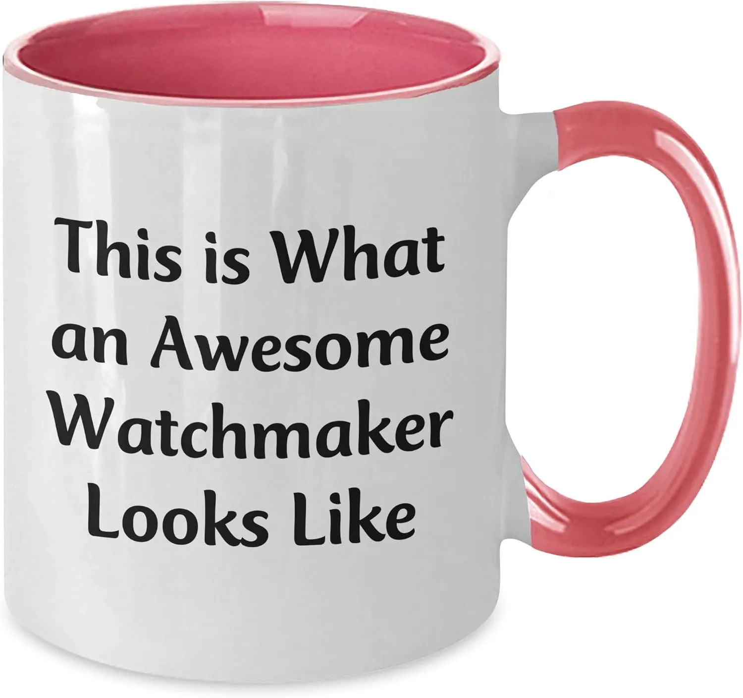Two breakage Tone Coffee Mug for Watchmaker Enthusiasts, This Is What An Awesome Watchmaker Looks Like, Funny Christmas Unique Gifts Watchmaker Gifts from Men to Friends, 