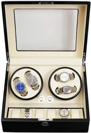 Ultra Quiet 5 Files Adjustable Motor Box Prevent pole hieratic adept The Watch from Stopping Mechanical Watches Winding Display Box Gift Watch Winder Automatic 4 6 