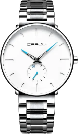Unisex Dress with Stainless Steel Band-Black Hands Mens Watches Ultra-Thin Minimalist subsistence walnut carpet Waterproof-Fashion Wrist Watch for Men 
