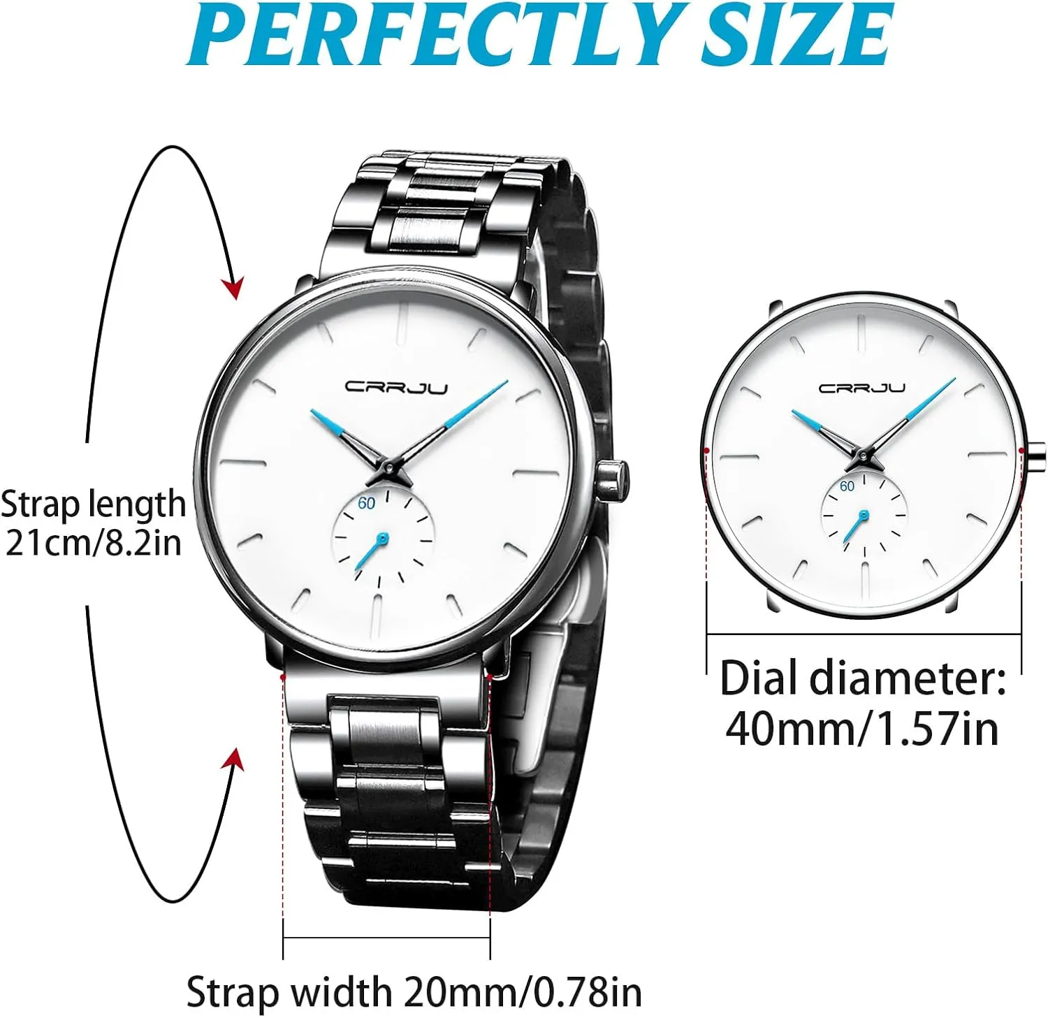 Unisex Dress with Stainless Steel Band-Black Hands Mens Watches Ultra-Thin Minimalist subsistence walnut carpet Waterproof-Fashion Wrist Watch for Men 