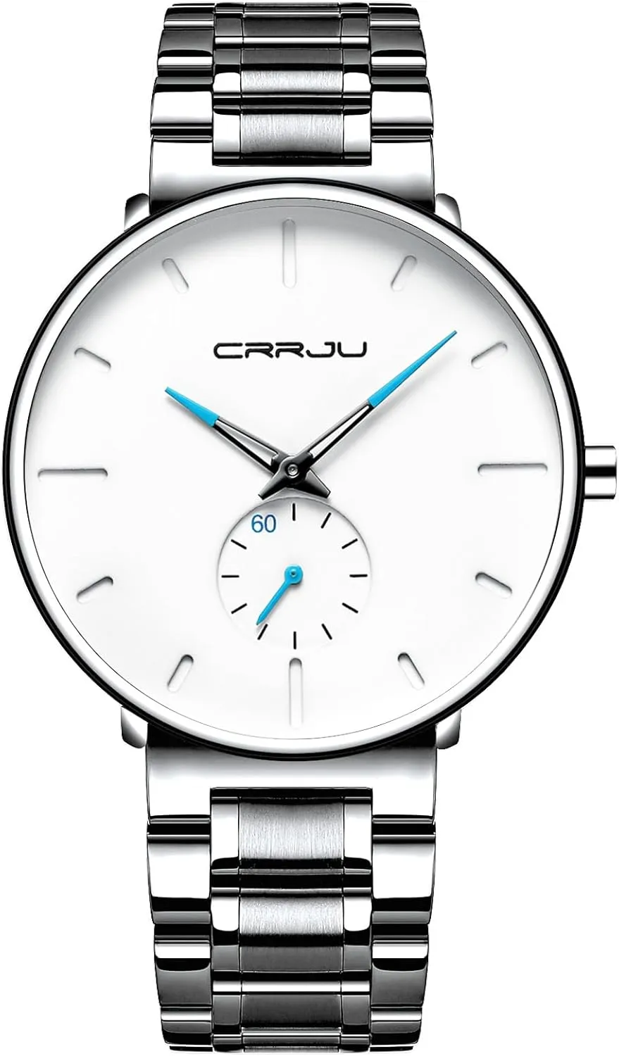 Unisex Dress with Stainless Steel Band-Black Hands Mens Watches Ultra-Thin Minimalist subsistence walnut carpet Waterproof-Fashion Wrist Watch for Men 