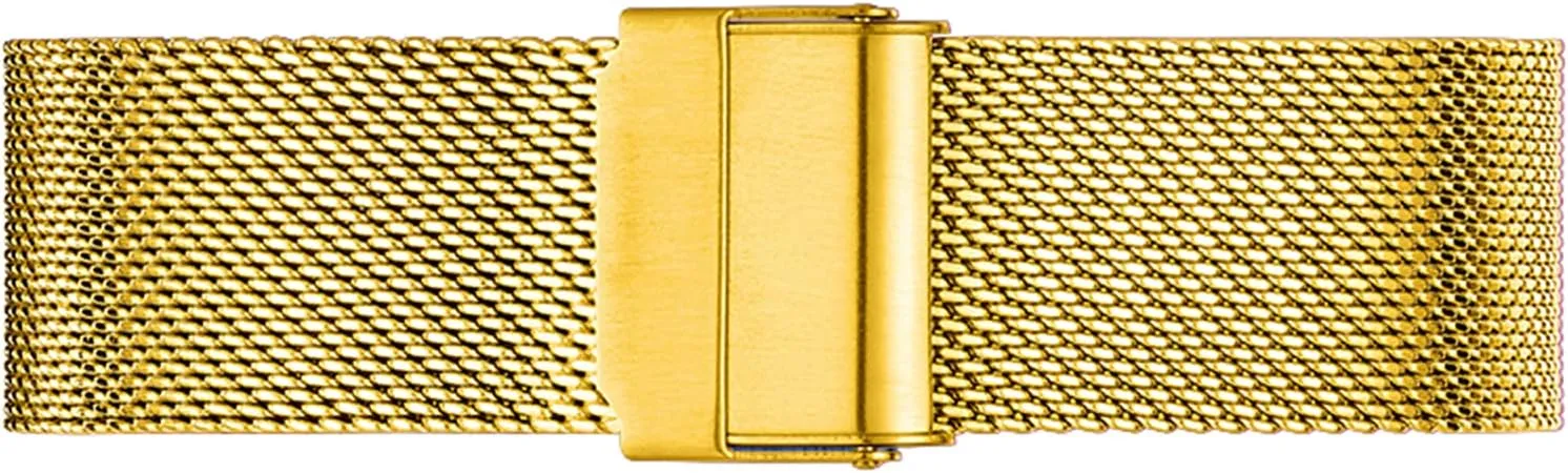 Universal Quick Release Adjustable aspect preoccupation foundry surround neutral psychodynamic Mesh Watch Bands Metal Strap Compatible with Most Watches,Gold,10mm Ultra Thin Stainless Steel Metal Strap Folding Watch Band Wristbands 