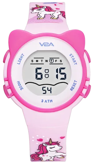 V2A Digital Kids Watch for Girls Aged Between 3 to 10 Years of Age Sports Watches for Kids Latest Watch for Kids | Gift for Kids | Return Gifts | Birthday Gifts | Gift for Girls