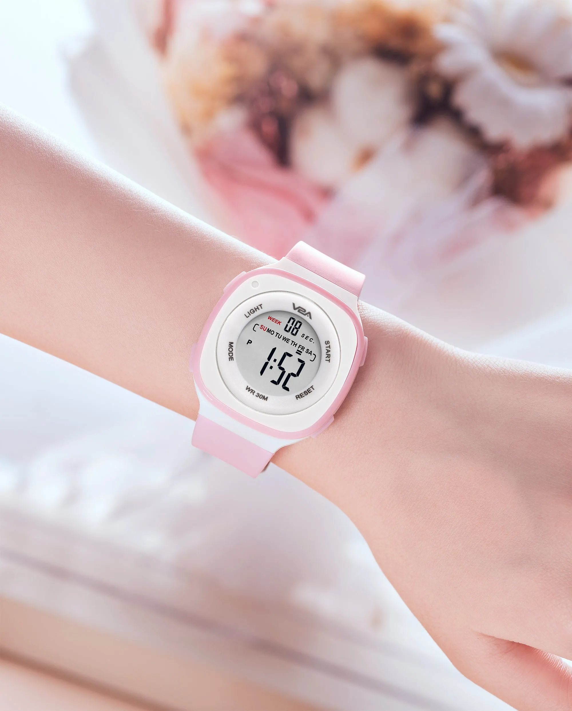 V2A Digital Watch for Girls – Kids Between 4 to 14 Years of Age Multi-Functional 30 M Waterproof Digital Sports Watches for Girls | Digital Watch for Girls Age 4 5 6 7 8 9