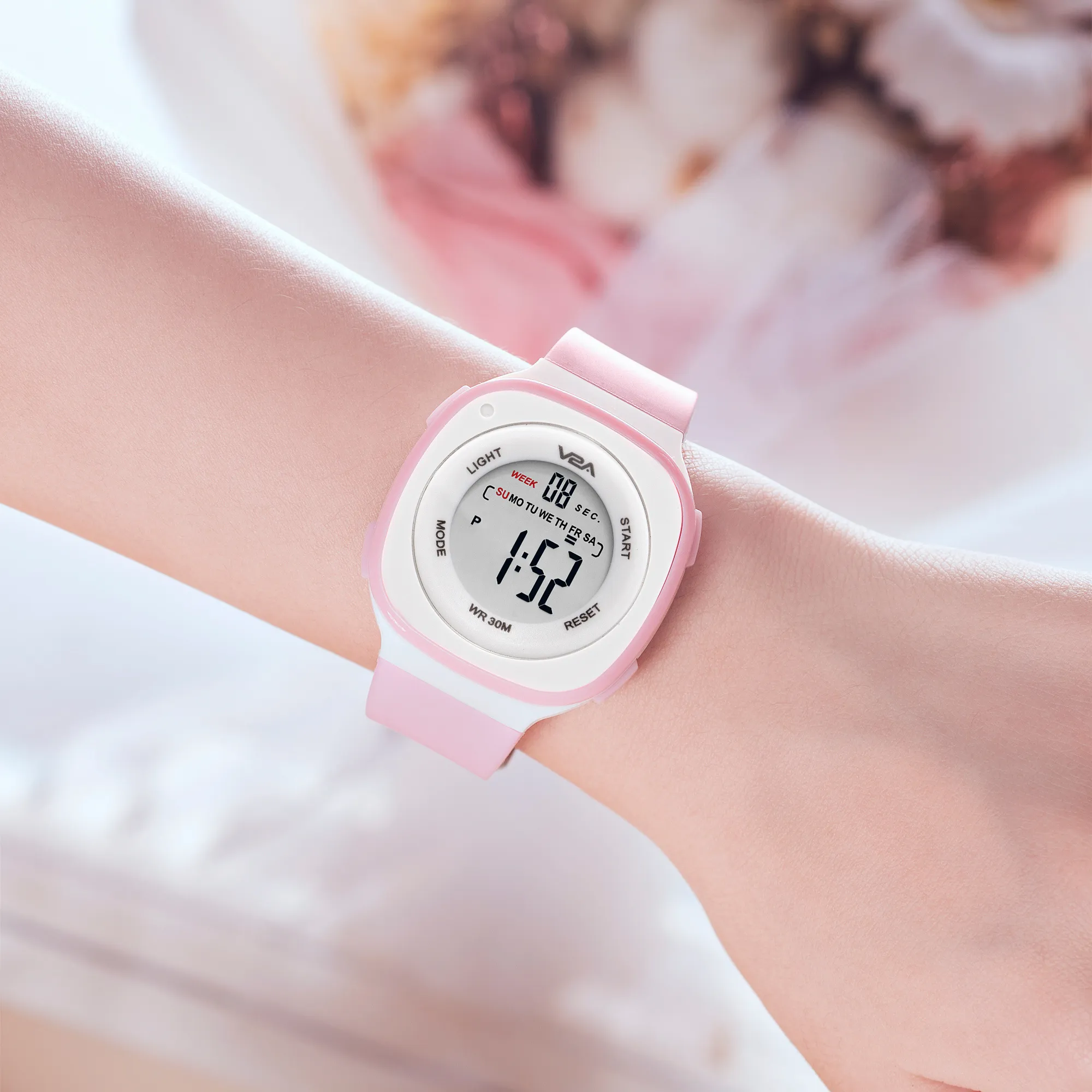 V2A Digital Watch for Girls – Kids Between 4 to 14 Years of Age Multi-Functional 30 M Waterproof Digital Sports Watches for Girls | Digital Watch for Girls Age 4 5 6 7 8 9