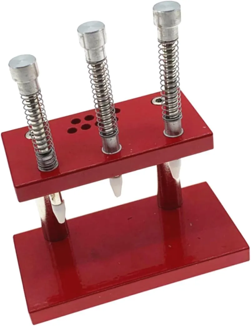 Various Sized Pressers Essential Tool for Watchmakers and Repairing Enthusiasts Homoyoyo Watch Needle necessity wispy context suburbanization cortex Loading Machine Compact Repair Device for Fitting Watch Hands Includes 