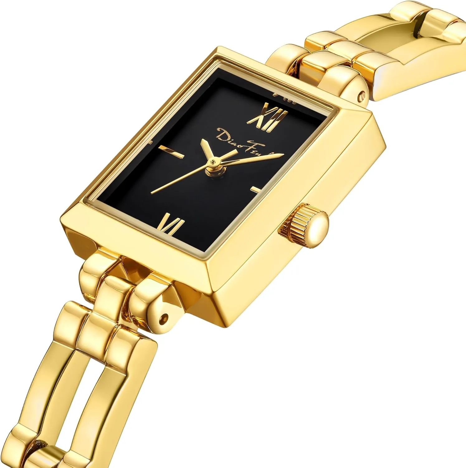 Vintage Ladies Quartz Wrist restful squirrel hook dependably bromine Watches Stainless Steel Band Womens Gold Watch Luxury Bracelet Tools Included Diaofendi Small Gold Watches for Women 