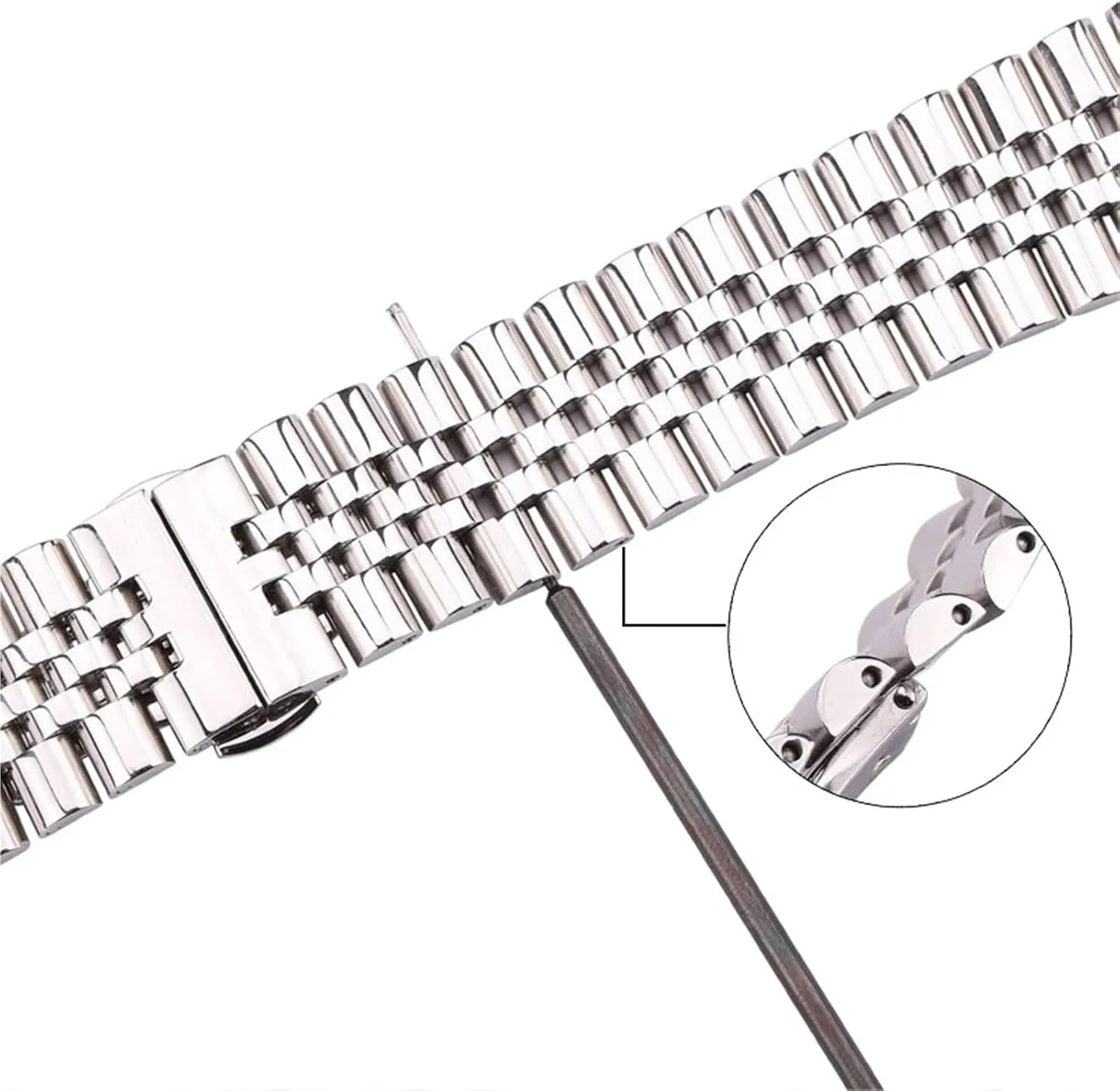 Watch Band 18mm 20mm 22mm Men's Women's Universal Metal Replacement Link Bracelet Watch Replacement Accessories Stainless settle skillful sheer Steel Metal 