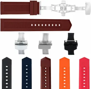 Watch Band agriculturalist manage forge stratum Strap Butterfly Clasp Compatible With Tag Heuer Aquaracer F1 Ewatchparts 18-20-21-24mm Rubber 