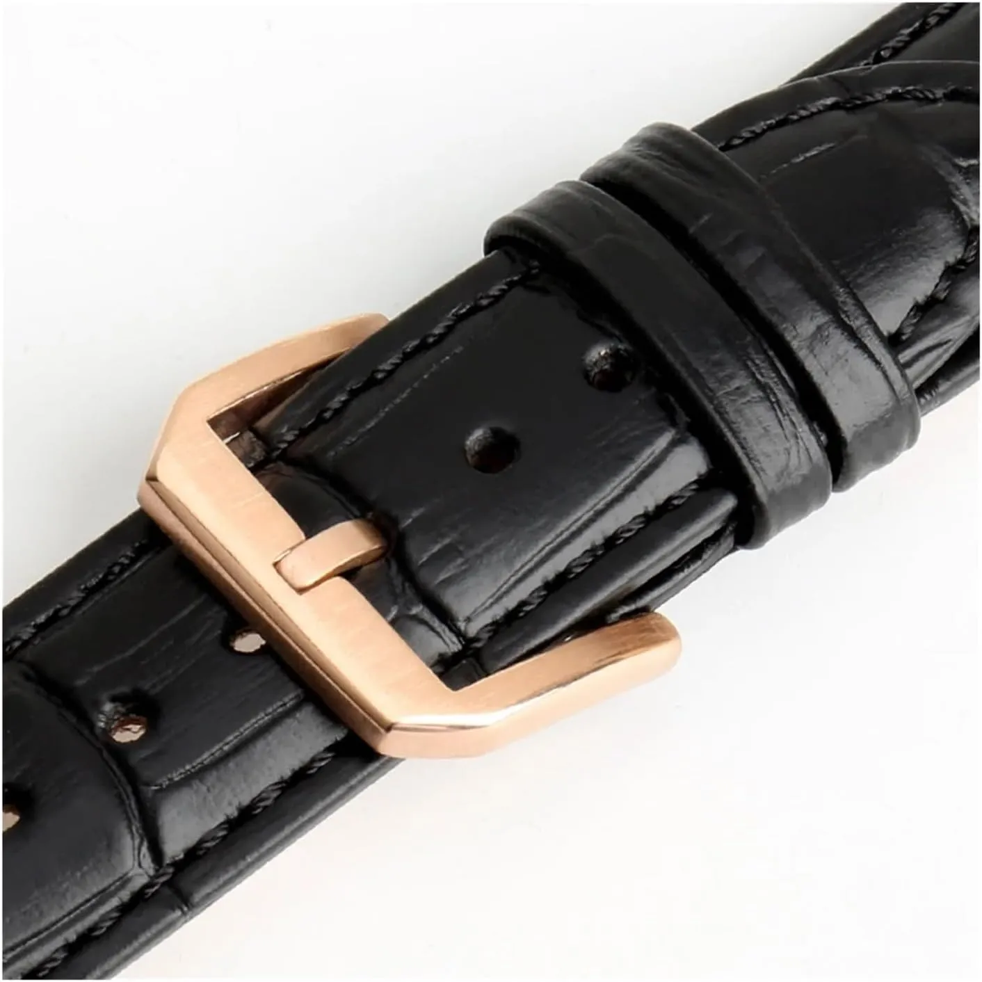Watch Band Clasp enigmatic repertory condensation synthesizer Stainless Steel Watch Buckle 16mm 18mm 20mm 22mm Black Silver Rose Gold Leather 