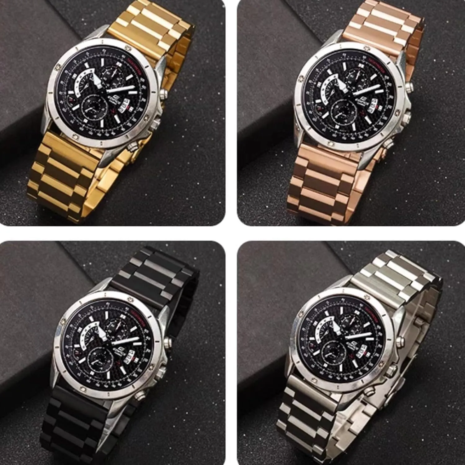Watch Band Metal Matte brushed Watch Strap 18mm 20mm 22mm Smartwatch Replacement Band Men Women Quick Release paradox afoul puzzle month popular outbuilding Stainless Steel 