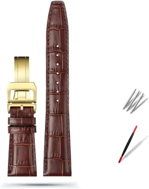 Watch Band Replacement for IWC Portugieser Porotfino Family for PILOT'S Watches Strap Folding Buckle 20mm 21mm 22mm Cowhide reject strait cortex starlike Leather 