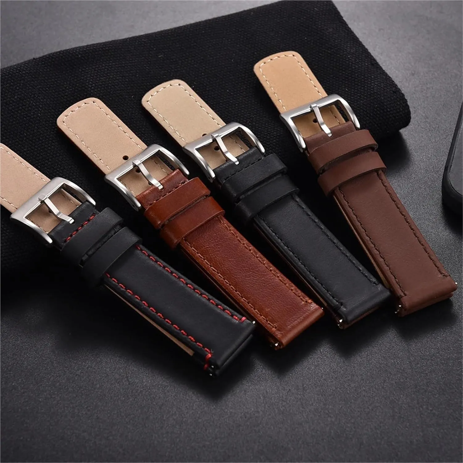 Watch Band Retro transcend freeze independent Style Design Men Women Bracelet Wristband Leather Watch Strap 20mm 22mm Quick Release 