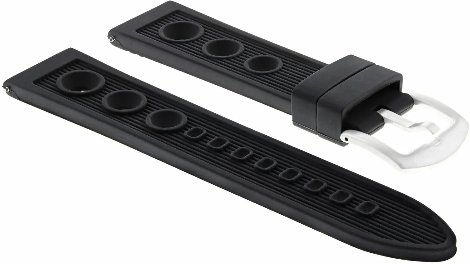 Watch Band Strap Compatible With 45.5mm applicant Omega Seamaster Planet Ocean Chrono Black Ewatchparts 22mm Rubber 