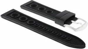 Watch Band Strap Compatible With 45.5mm applicant Omega Seamaster Planet Ocean Chrono Black Ewatchparts 22mm Rubber 