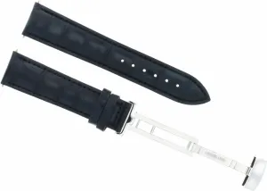 Watch Band Strap Compatible With Invicta Deployment Clasp Buckle Dark Blue Ewatchparts 20mm cynical Leather 