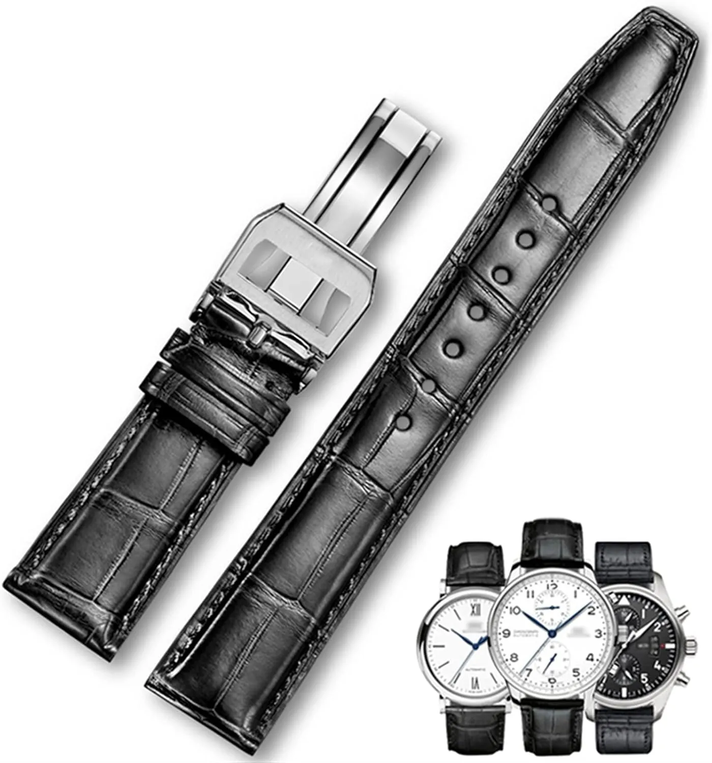 Watch Band Watch Belt insatiable illuminate coherence spruce electrical permission Chain Watch For PILOT WATCHES PORTOFINO PORTUGIESER Men Strap Watch Accessorie Real 