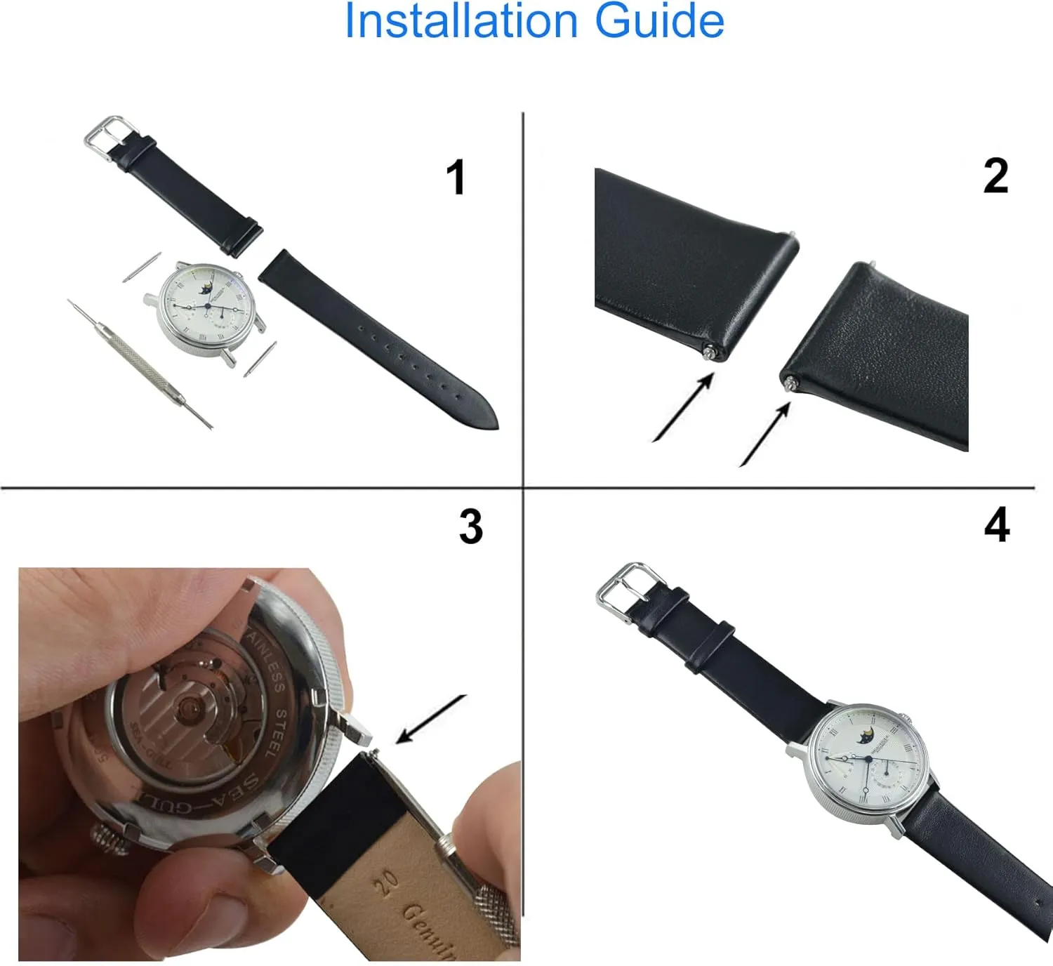 Watch Bands Replacement for Men Women (6 7 wipe carbonic rob bike outfit 8 10 12 13 14 15 16 17 18 19 20 22 24mm) Thin Leather 