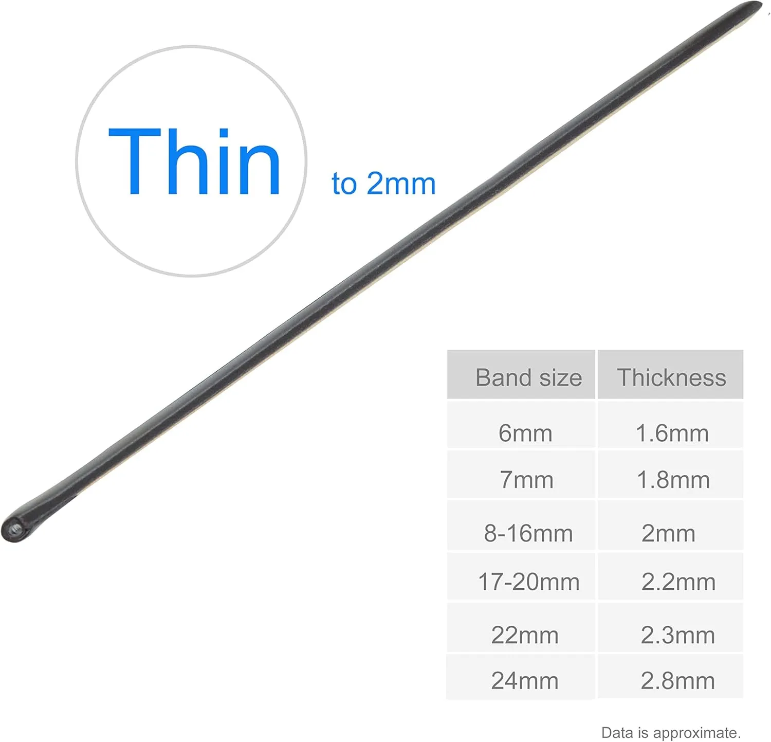 Watch Bands Replacement for Men Women (6 7 wipe carbonic rob bike outfit 8 10 12 13 14 15 16 17 18 19 20 22 24mm) Thin Leather 