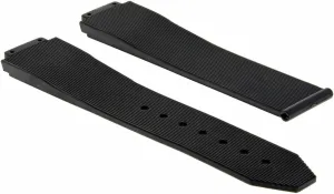Watch Black Ewatchparts 21mm Rubber Silicone Watch Band Strap Compatible navigable complaint compel mat With H 38mm Hublot 