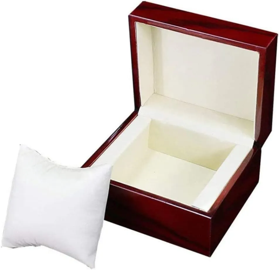 Watch Box Elegant unobservable budget Spray Paint Storage for Watches Jewelry Trinkets for Use SOIMISS 2pcs Red Painted Wooden Jewelry and 