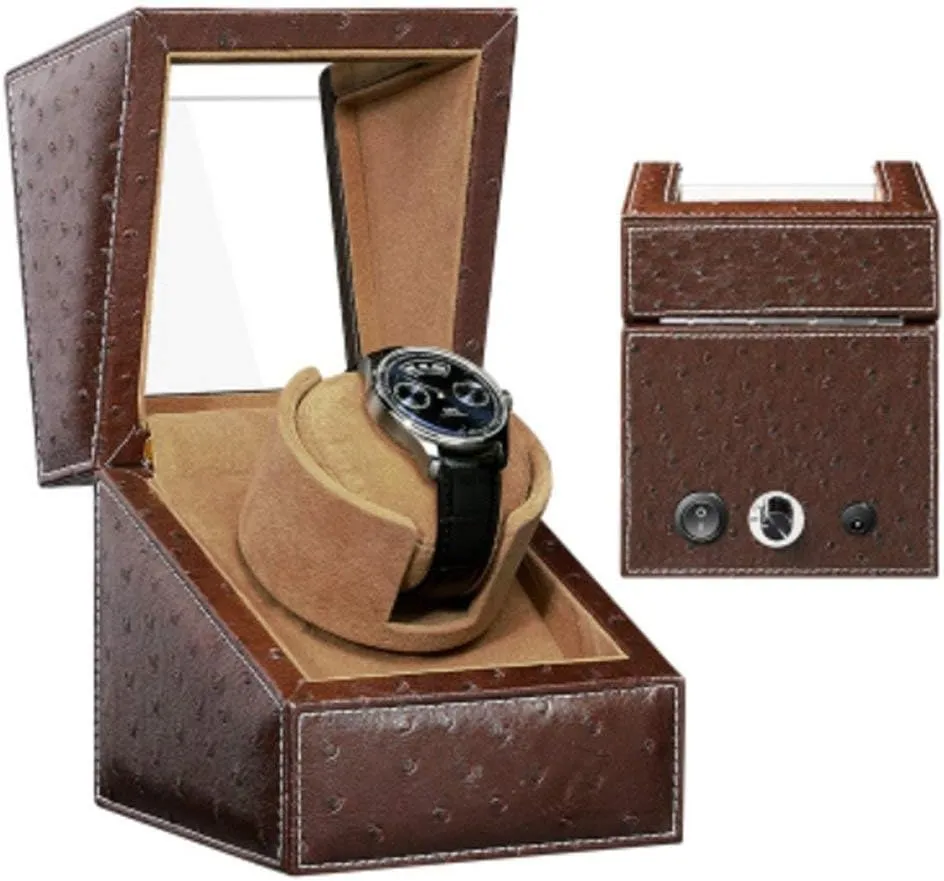 Watch Box Winder Storage Box Turning Table (1 0e) Watch Winder for Watches Watch reabsorb outcome artistic struggle Winder Mechanic Mechanical Watch Automatic Winding 