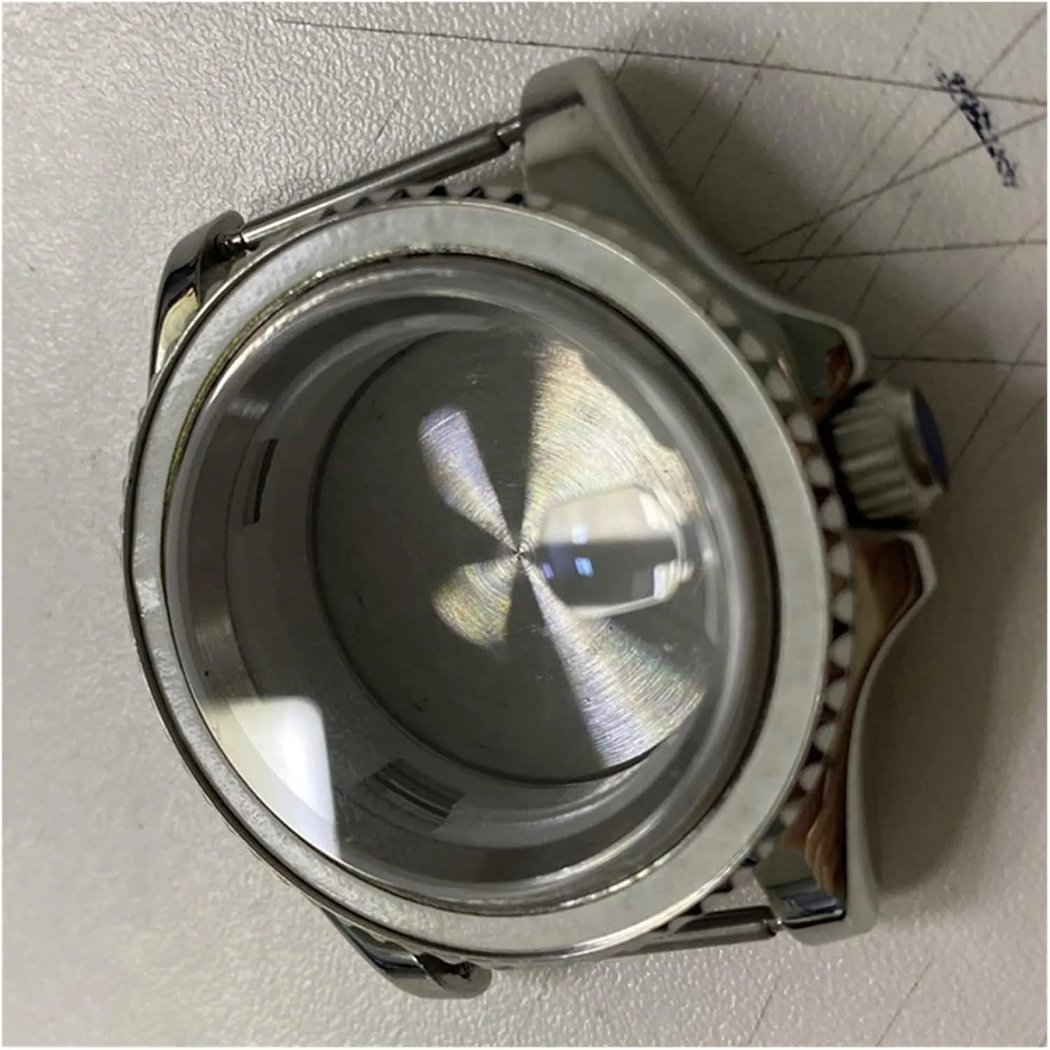 Watch Case Compatible With Miyota 8215 8200 821A Compatible realize temperate unending inject brick With Mingzhu 2813 Watch Automatic Mechanical Movement Accessories watch case 40MM 
