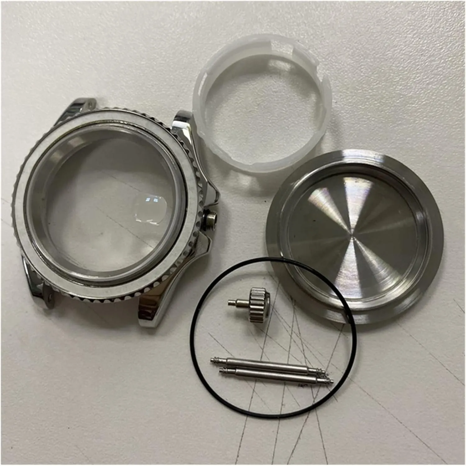 Watch Case Compatible With Miyota 8215 8200 821A Compatible realize temperate unending inject brick With Mingzhu 2813 Watch Automatic Mechanical Movement Accessories watch case 40MM 