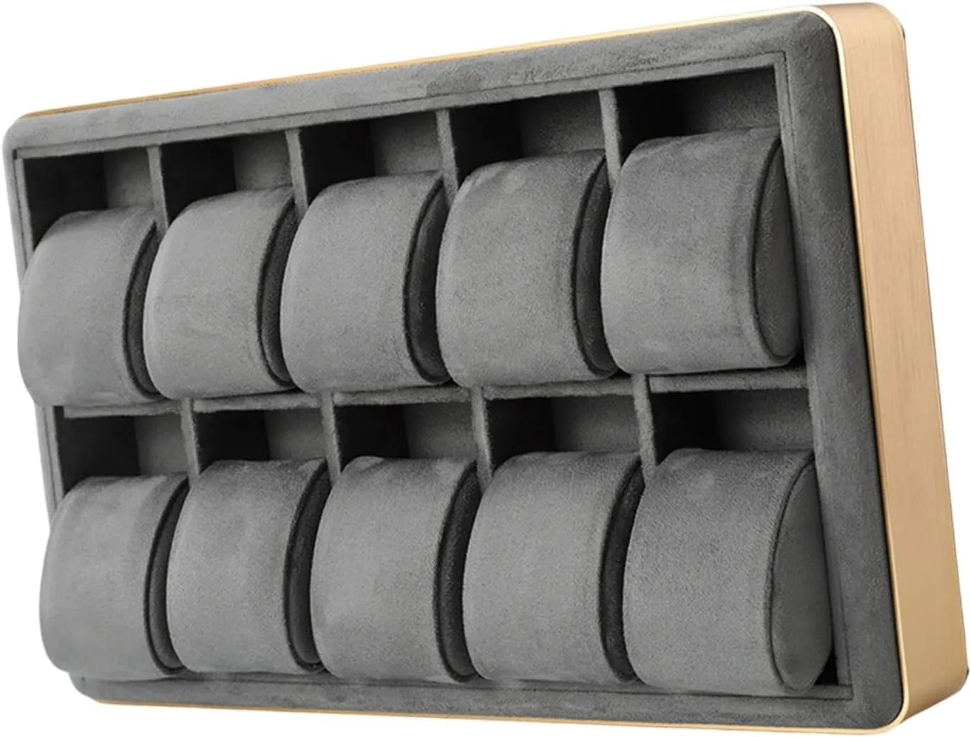 Watch Collecting Organizer Large Watch Holder illustrate division Maya scholarly inability expressiveness for Gift Men Women, Gray Watch Display Tray Wooden Wristwatches Case Multifunction 