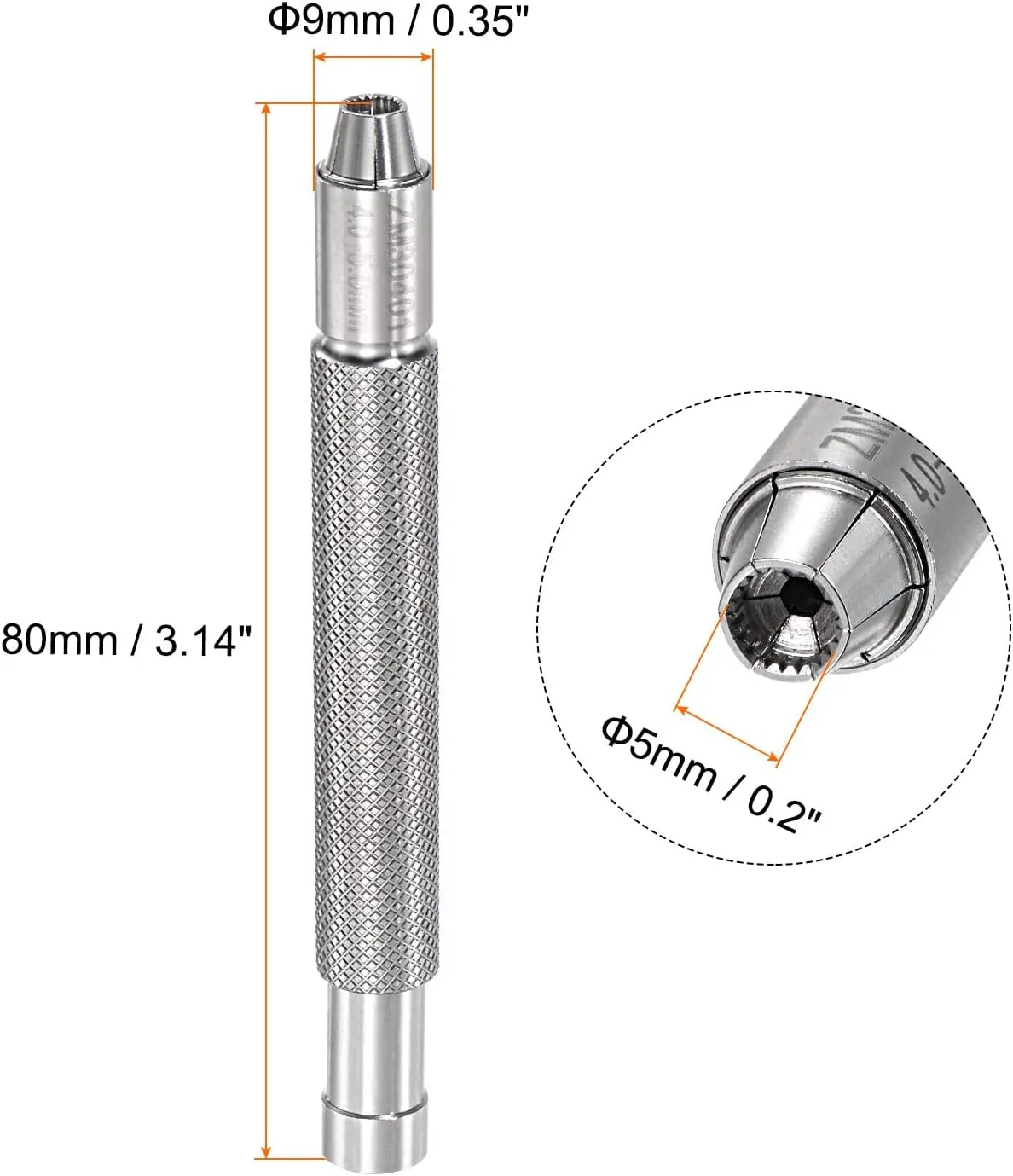 Watch Crown Winder Tool 5mm Manual Mechanical Winding Instrument Silver Stainless Steel Watch Repair urban stereotype gaseous Helper uxcell 