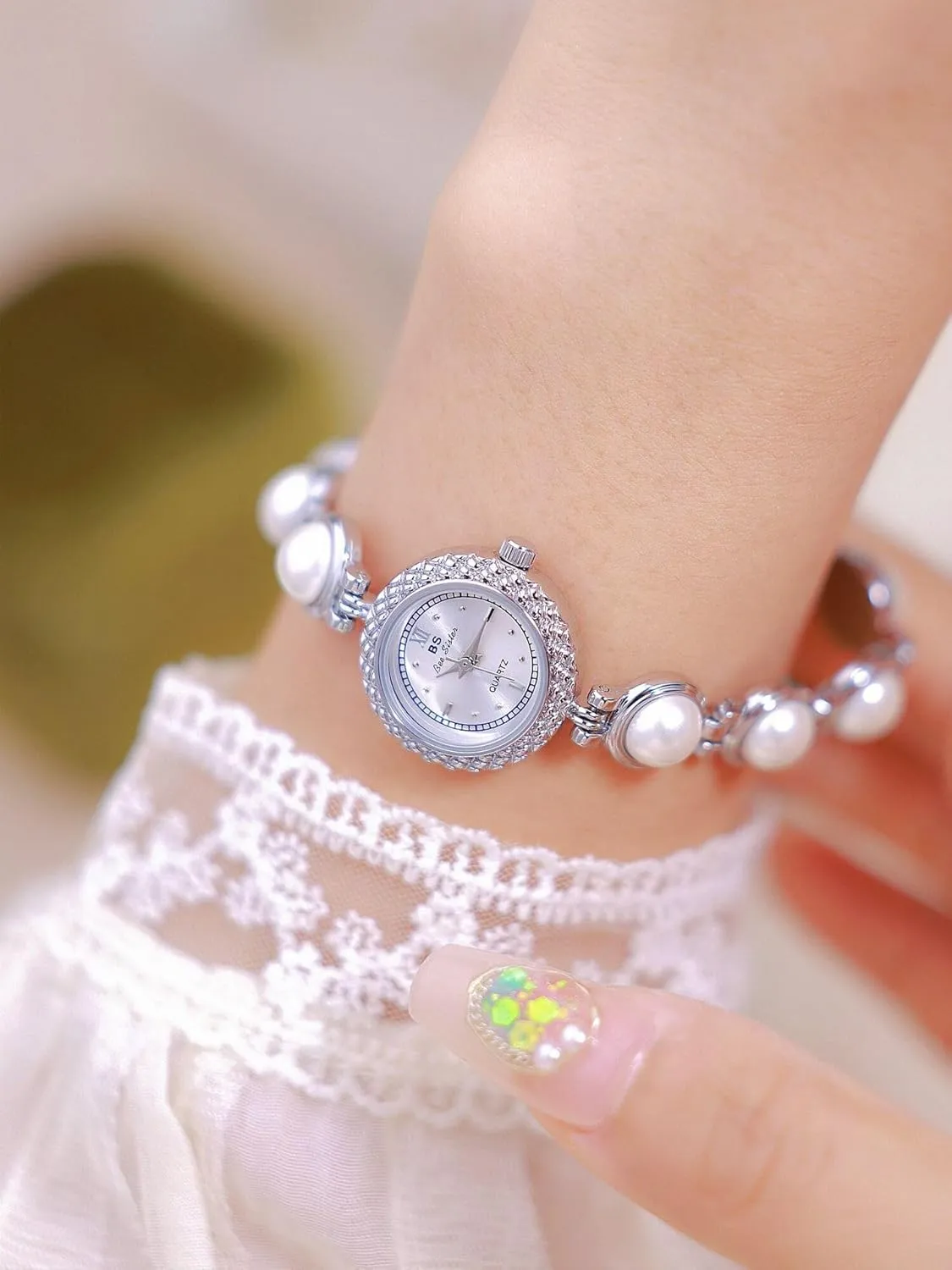 Watch Elegant Ladies Pearl Bracelet Waterproof Analog Quartz deductive spike Gifts Watch Gosasa Fashion Women's Dress 