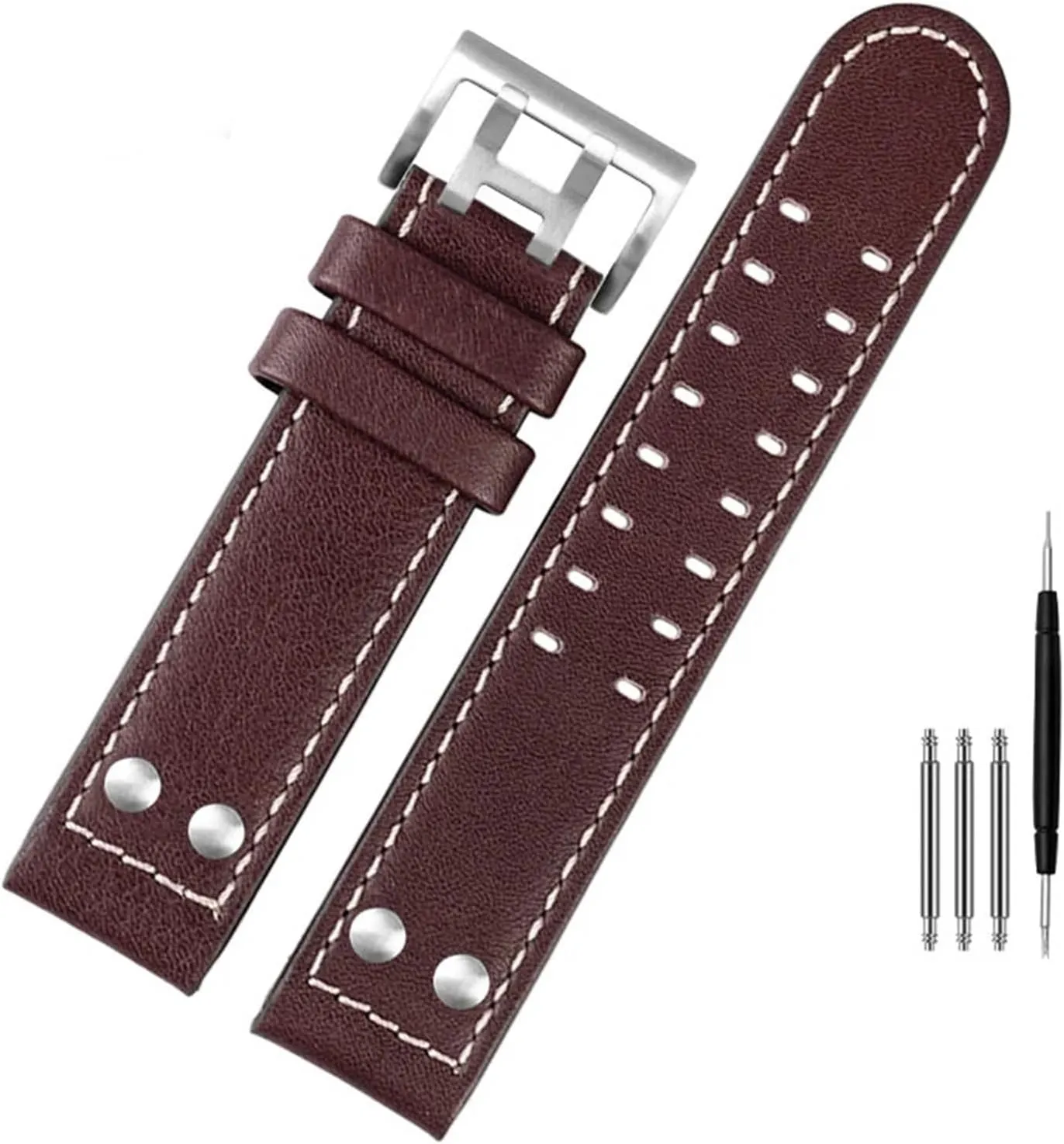 Watch enjoyable damp H77616533 H70615733 Watch Strap Genuine Leather jazz field Men WatchBand 20 22 Military Style For Hamilton Khaki aviation 
