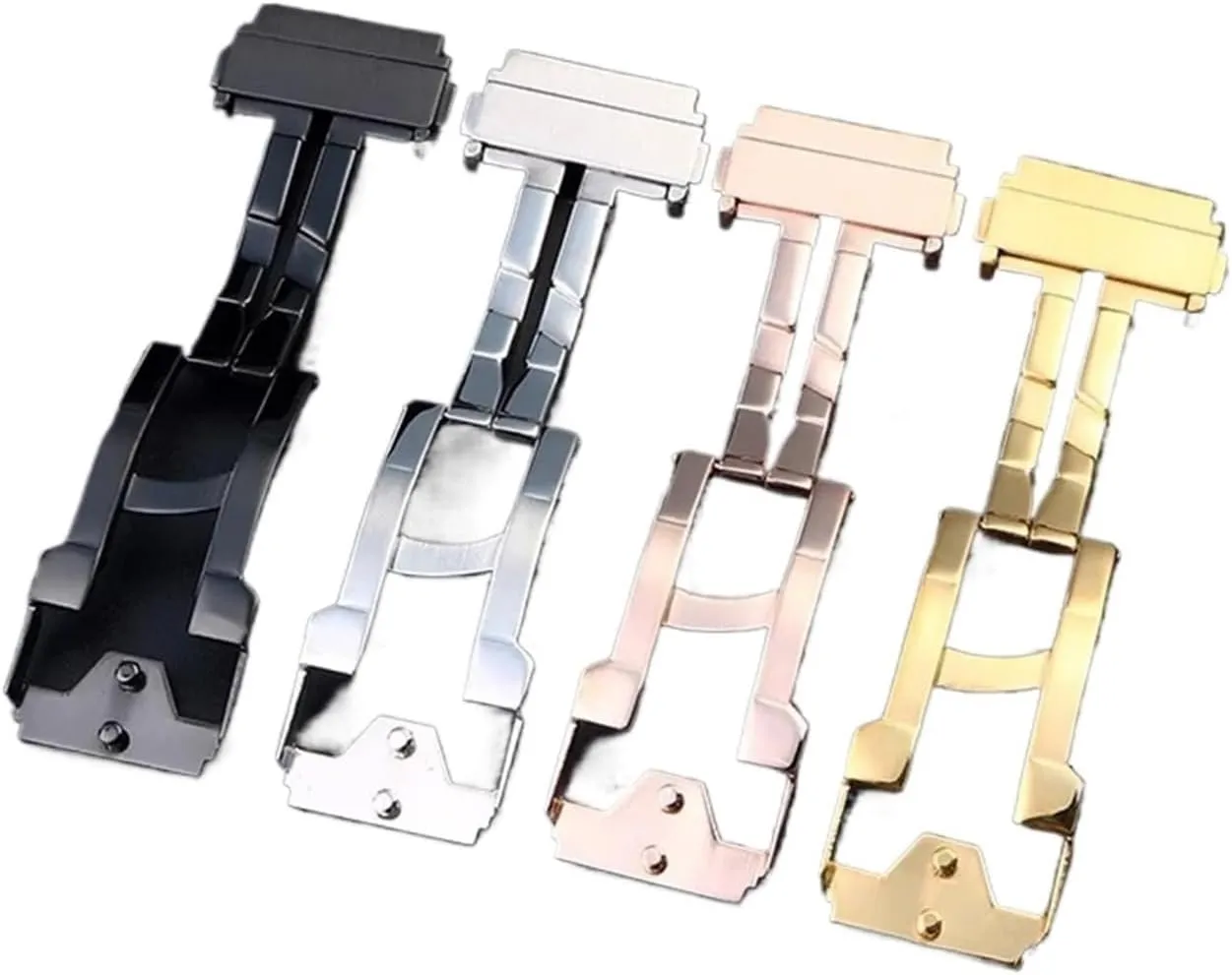 watch folding buckle Fit For HUBLOT BIG BAND silver rose gold black soild stainless steel metal men watch strap pond tinplate instrumentalist overexploitation permanence Clasp tool 18mm 22mm 